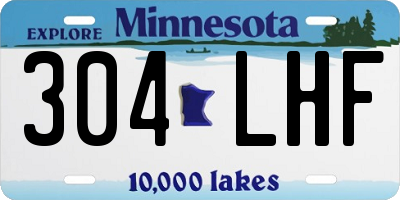 MN license plate 304LHF