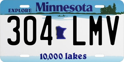 MN license plate 304LMV