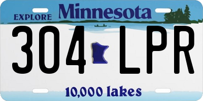 MN license plate 304LPR