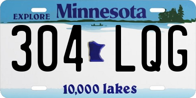 MN license plate 304LQG