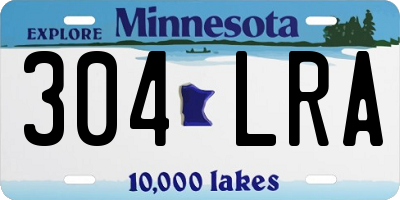 MN license plate 304LRA