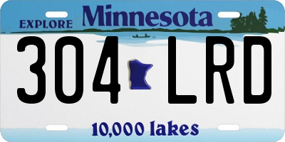 MN license plate 304LRD