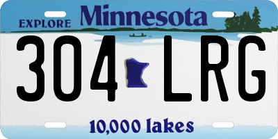 MN license plate 304LRG