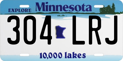 MN license plate 304LRJ