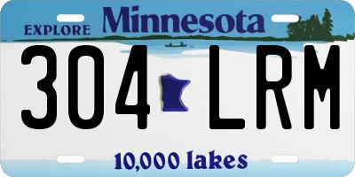 MN license plate 304LRM