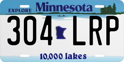 MN license plate 304LRP