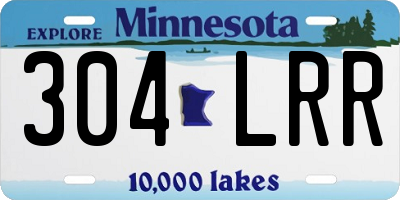 MN license plate 304LRR