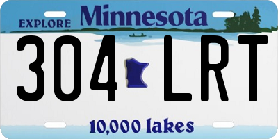 MN license plate 304LRT