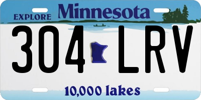 MN license plate 304LRV