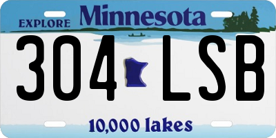 MN license plate 304LSB