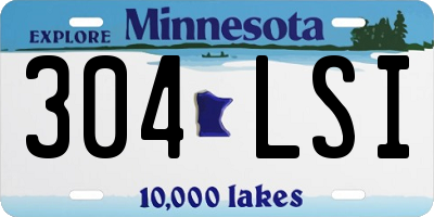 MN license plate 304LSI