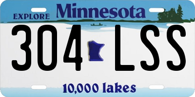 MN license plate 304LSS