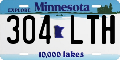 MN license plate 304LTH