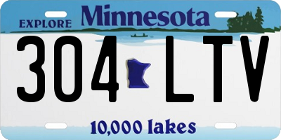 MN license plate 304LTV