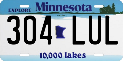 MN license plate 304LUL
