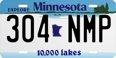 MN license plate 304NMP