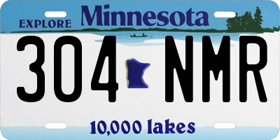 MN license plate 304NMR