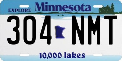 MN license plate 304NMT