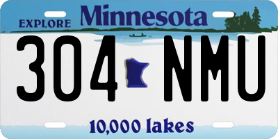 MN license plate 304NMU