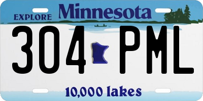 MN license plate 304PML