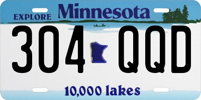 MN license plate 304QQD