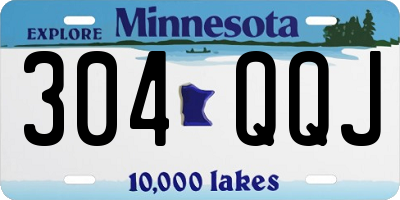 MN license plate 304QQJ