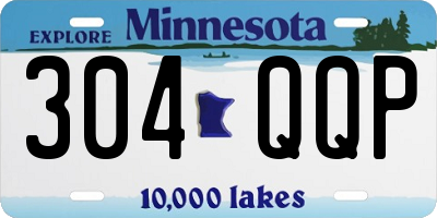MN license plate 304QQP