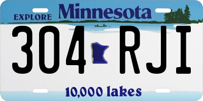 MN license plate 304RJI