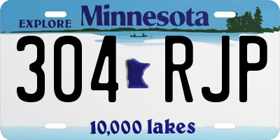 MN license plate 304RJP