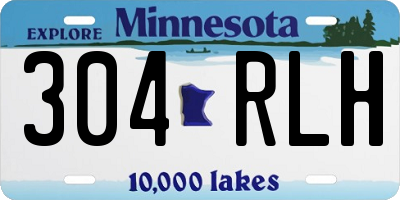 MN license plate 304RLH