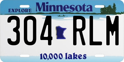 MN license plate 304RLM