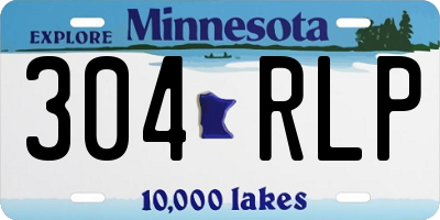 MN license plate 304RLP