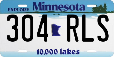 MN license plate 304RLS