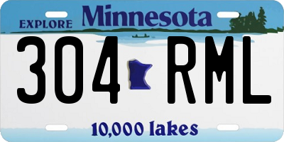 MN license plate 304RML