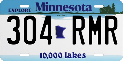 MN license plate 304RMR
