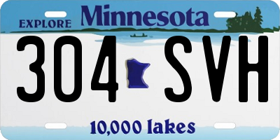 MN license plate 304SVH