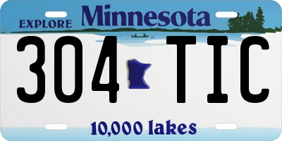 MN license plate 304TIC