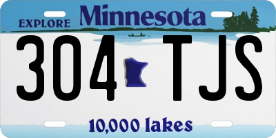 MN license plate 304TJS