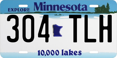 MN license plate 304TLH