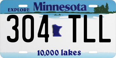 MN license plate 304TLL
