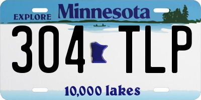 MN license plate 304TLP