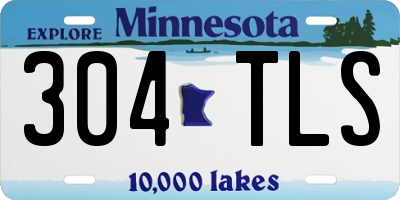 MN license plate 304TLS