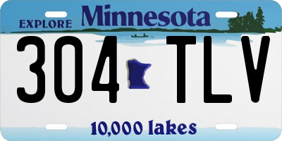 MN license plate 304TLV