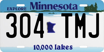 MN license plate 304TMJ