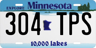 MN license plate 304TPS