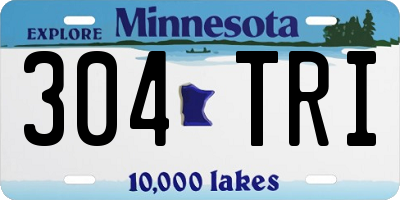 MN license plate 304TRI