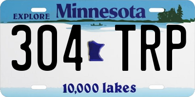 MN license plate 304TRP