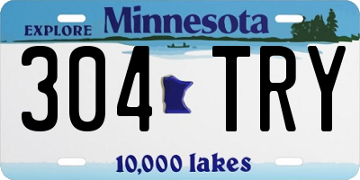 MN license plate 304TRY