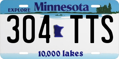 MN license plate 304TTS