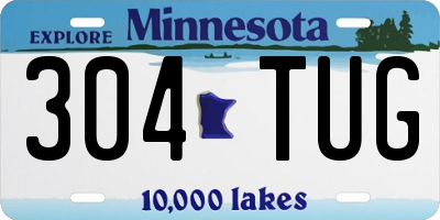 MN license plate 304TUG